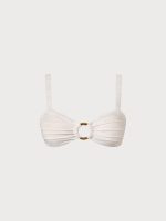 Ruched Floral Cutout Bikini Top - Image 7
