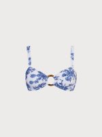 Ruched Cutout Floral Bikini Top - Image 10