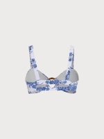 Ruched Cutout Floral Bikini Top - Image 11