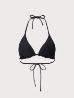 Black Reversible Floral Halter Bikini Top - Image 8
