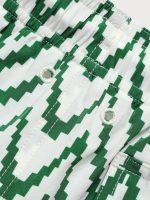 Boys' Green Geometric Swim Shorts - Image 6
