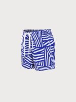 Boys' Navy Geometric Swim Shorts - Image 2