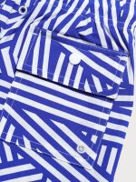 Boys' Navy Geometric Swim Shorts - Image 6