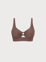 Caramel O-Ring Plus Size Tankini Top - Image 5