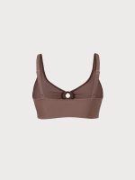 Caramel O-Ring Plus Size Tankini Top - Image 6