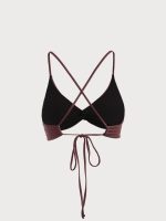 Brown Twist Backless Bikini Top - Image 8