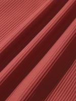 Brick Red Contrast Stitch High Cut Plus Size Bikini Bottom - Image 7