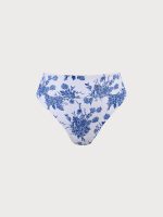 Floral High Waist Plus Size Bikini Bottom - Image 5