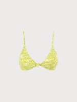 Floral Jacquard Knot Bikini Top - Image 7