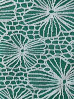 Green Floral Jacquard U-Ring Bikini Top - Image 8