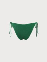 Geometric Textured Tie Bikini Bottom - Image 6