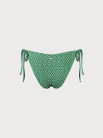 Geometric Textured Tie Bikini Bottom - Image 4