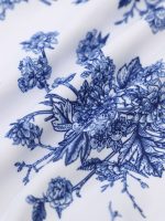 Girls' Blue Floral One-Piece - Image 3