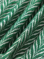 Green Geometric Textured Cut Out Bikini Top - Image 8