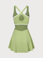 Light Green Cut-Out Dress - Image 12