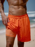 Hapnix® - The Orange Men's 7" Swim Trunks