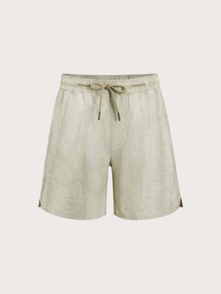 Hapnix® - Solid Men's 7" Cotton Beach Shorts