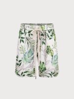 Hapnix® - Men's 7" Green Print Swim Trunks - Image 9