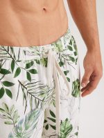 Hapnix® - Men's 7" Green Print Swim Trunks - Image 3