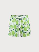 Hapnix® - Men's Fruit Print 5" Swim Trunks - Image 5