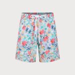 Vibrant Floral 7" Men's Swim Trunks