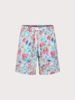 Vibrant Floral 7" Men's Swim Trunks