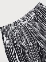 Hapnix® - Men's Black Stripes 5" Swim Trunks - Image 8