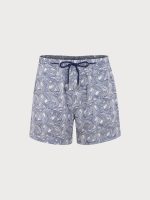 Hapnix® - Men's Blue Wave Print 5" Swim Trunks - Image 7