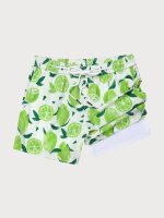 Hapnix® - Men's Fruit Print 5" Swim Trunks - Image 7