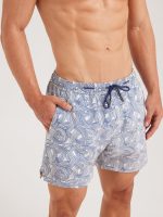 Hapnix® - Men's Blue Wave Print 5" Swim Trunks - Image 4