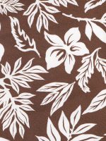 Brown Floral Print 7" Swim Trunks - Image 6