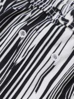 Hapnix® - Men's Black Stripes 5" Swim Trunks - Image 10
