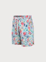 Vibrant Floral 7" Men's Swim Trunks - Image 2