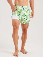 Hapnix® - Men's Fruit Print 5" Swim Trunks - Image 2