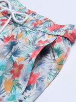 Vibrant Floral 7" Men's Swim Trunks - Image 5