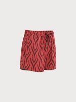 The Wine Red Beach Men's 5" Swimming Trunks - Image 2