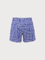 The Navy Geometric Beach Men's 5" Swimming Trunks - Image 2