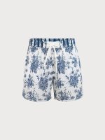 The Blue Floral Beach Men's 5" Swimming Trunks - Image 7