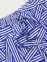 The Navy Geometric Beach Men's 5" Swimming Trunks - Image 4