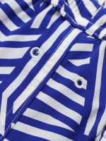 The Navy Geometric Beach Men's 5" Swimming Trunks - Image 6