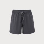 The Dark Grey Beach Men's 7" Swimming Trunks