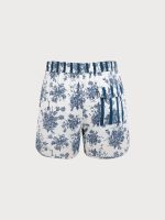 The Blue Floral Beach Men's 5" Swimming Trunks - Image 8