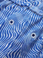 The Navy Striped Beach Men's 5" Swimming Trunks - Image 6