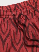 The Wine Red Beach Men's 5" Swimming Trunks - Image 5