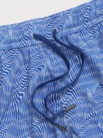 The Navy Striped Beach Men's 5" Swimming Trunks - Image 4