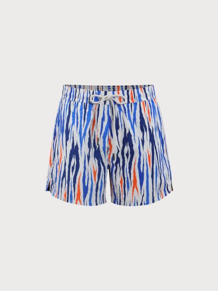 Hapnix® - The Blue Colorblock Men's 5" Swim Trunks
