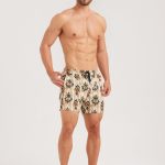 Hapnix® - Men's Khaki 5" Swim Trunks