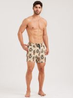 Hapnix® - Men's Khaki 5" Swim Trunks