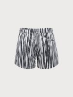 Hapnix® - The Zebra Stripe Men's 5" Swim Trunks - Image 2