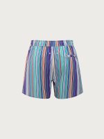 Hapnix® - The Colorful Stripe Men's 5" Swim Trunks - Image 2